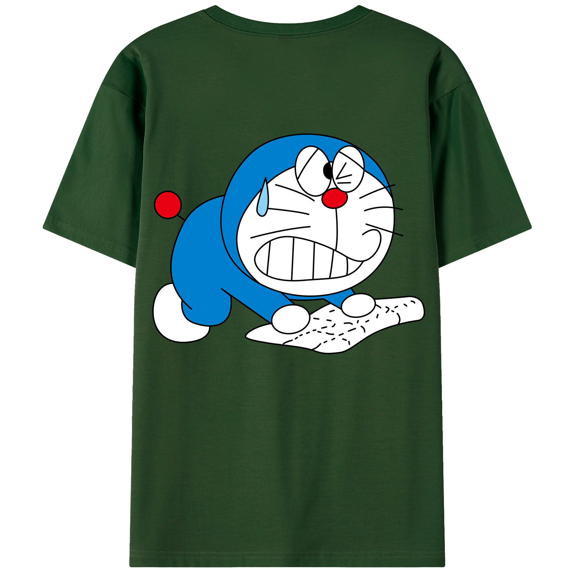 （画像用） ドラえもん Doraemon 綿100％半袖Tシャツ（背面プリント）